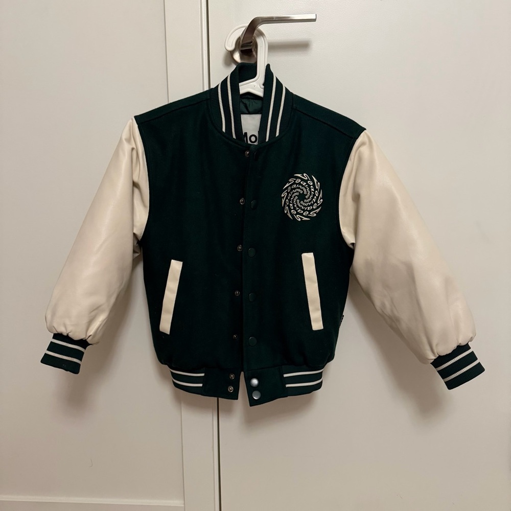 Molo Green and Cream Kids Jacket